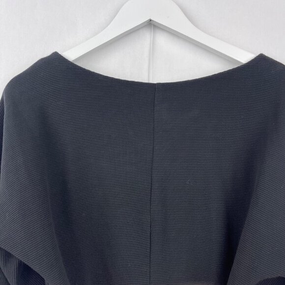 Anthropologie Black Metier Structured Thermal Long Sleeve Top Size Medium - Picture 9 of 11